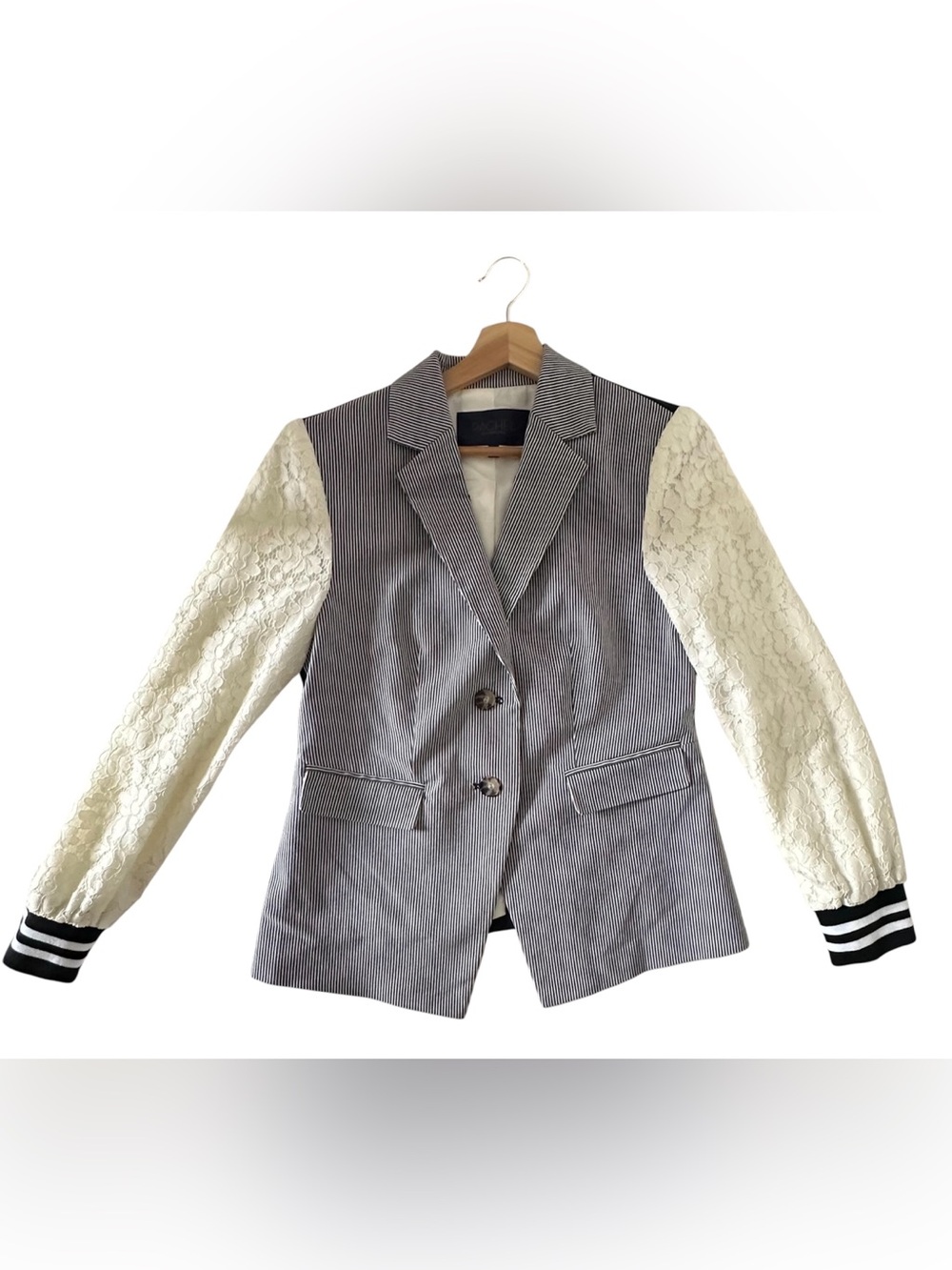 Billie Mixed Media Jacket by Rachel Roy